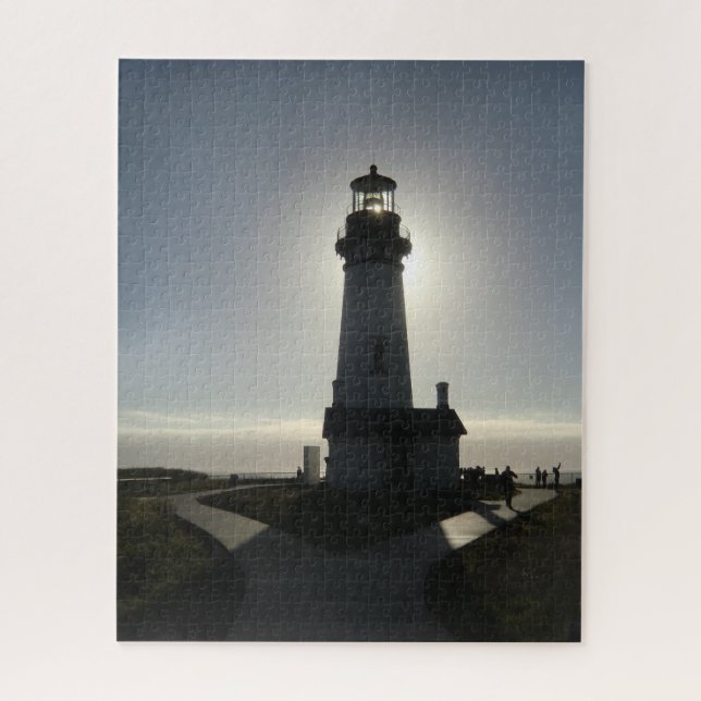 Schwieriges Yaquina Head Lighthouse Designer Puzzle (Vertikal)