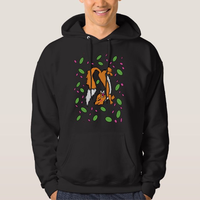 Schwimender Frühjahrsfuchs Hoodie  (Vorderseite)