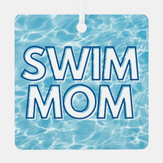 Schwimm-Mama-Weihnachtsdekoration Ornament Aus Metall