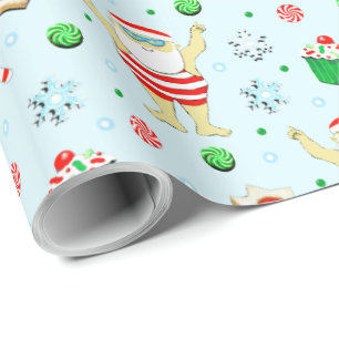 Schwimm-Weihnachtsgeschenk Geschenkpapier