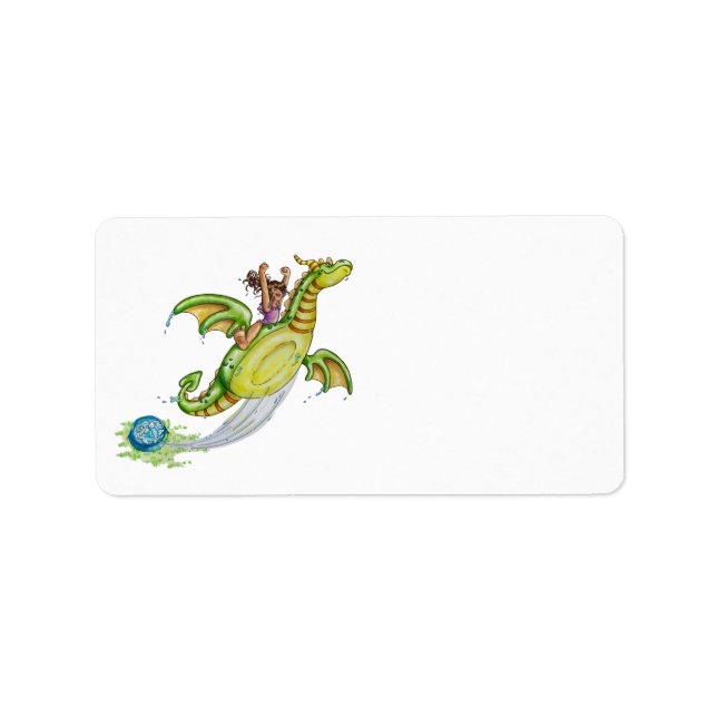 Schwimmbad Adressaufkleber (Vorne)