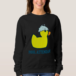 Schwimmbad Bewacht I Rubber Duck Schwimmbad Gelb Sweatshirt