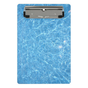 Schwimmbad Blue Water Aqua Vorlage Moderne Mini Klemmbrett