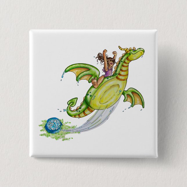 Schwimmbad Button (Vorderseite)