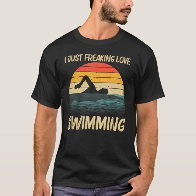 Schwimmbad für Männer Frauen Schwimmbad 2 T-Shirt (Vorderseite)