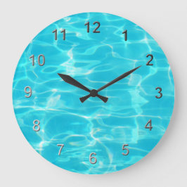 Schwimmbad. Große Wanduhr