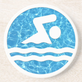 Schwimmbad Icon Pool Untersetzer für Schwimmer ode