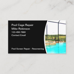 Schwimmbad-Käfig regenerieren Visitenkarte