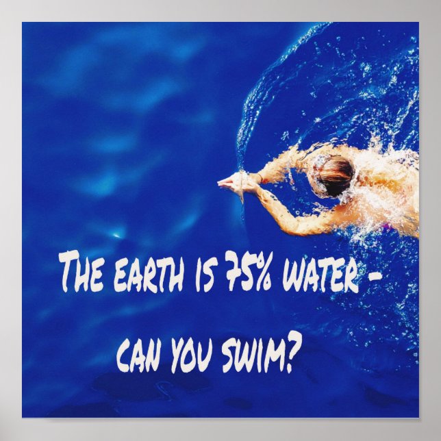 Schwimmbad Liebe Schwimmbad Poster (Vorne)