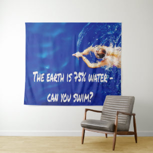 Schwimmbad Liebe Schwimmbad Wandteppich