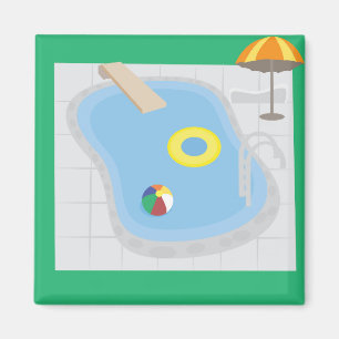 Schwimmbad Magnet