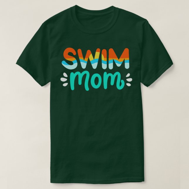 Schwimmbad Mama T-Shirt (Design vorne)