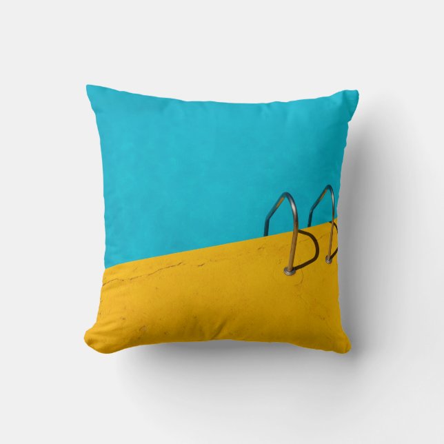 Schwimmbad mit Leiter aus nicht rostendem Stahl Kissen (Vorderseite)