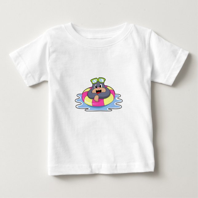 Schwimmbad mit Schwimmring.PNG Baby T-shirt (Vorderseite)