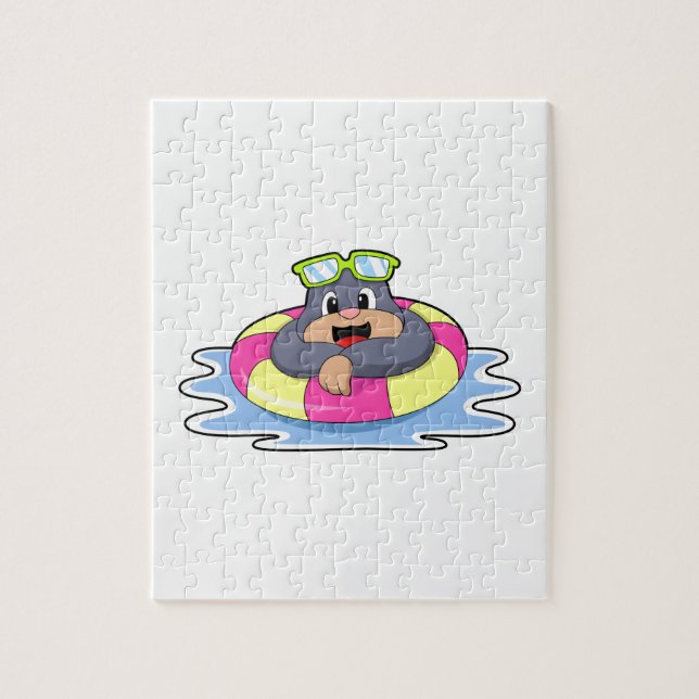 Schwimmbad mit Schwimmring.PNG Puzzle (Vertikal)