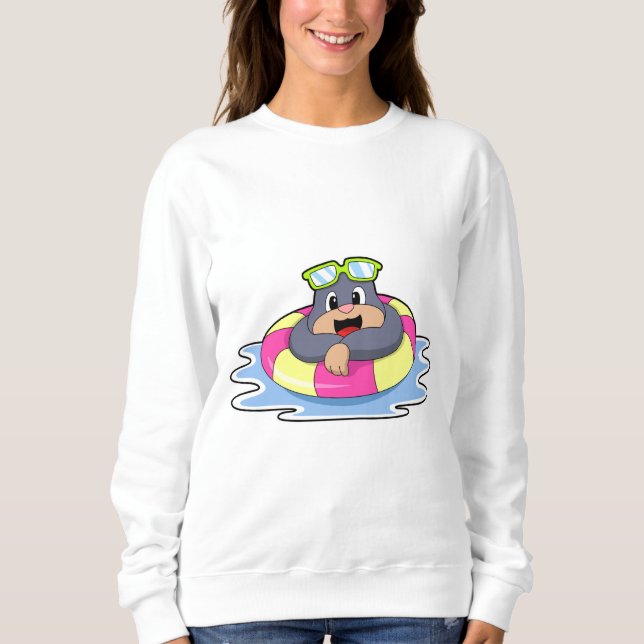 Schwimmbad mit Schwimmring.PNG Sweatshirt (Vorderseite)