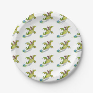 Schwimmbad Pappteller