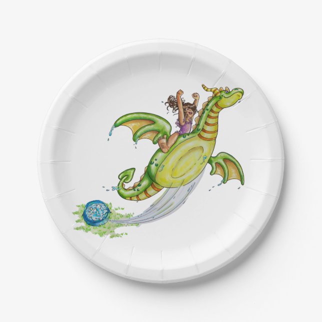Schwimmbad Pappteller (Vorderseite)