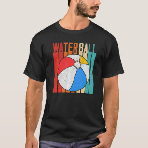 Schwimmbad Party Aufblasbare Spur Retro Wasserball T-Shirt