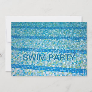 Schwimmbad Party Einladung