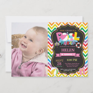 Schwimmbad Party Einladung Sommersplitter