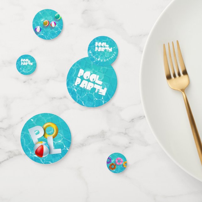 Schwimmbad Party Geburtstag Konfetti (Gruppe)