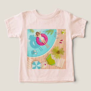 Schwimmbad Party Mädchen in Bikini Sommerstrand