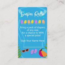 Schwimmbad Party Neutral Windeln Raffle Babydusche