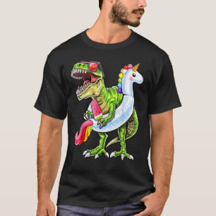 Schwimmbad Party Rex Dinosaurier Einhorn Schwimmba T-Shirt
