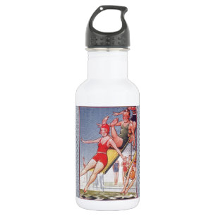 Schwimmbad Party Vintag Schwimmbad Sommer Trinkflasche