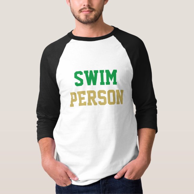 Schwimmbad (Person) T-Shirt (Vorderseite)