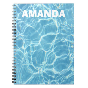 Schwimmbad Personalisiertes Notebook Notizblock