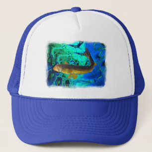 Schwimmbad, Pickerel Fish Art Truckerkappe