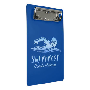 Schwimmbad Schwimmbad Personalisiert Name Mini Klemmbrett
