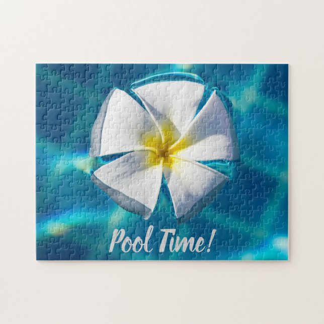 Schwimmbad Sparklasswasser mit Blume Geschenk Puzzle (Horizontal)