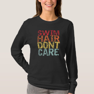 Schwimmbad Tauchen Sport Schwimmer schwimmen Hair  T-Shirt