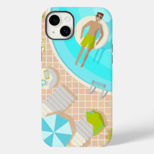 Schwimmbad Typ auf tropischen Sommerurlaub am Stra Case-Mate iPhone 14 Plus Hülle