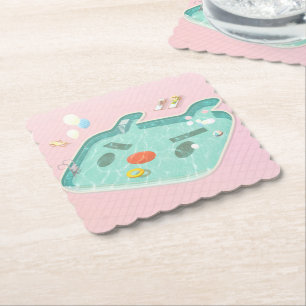 Schwimmbad Untersetzer