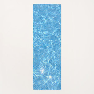 Schwimmbad Wasser Aqua Vorlage Blaue Farbe Yogamatte