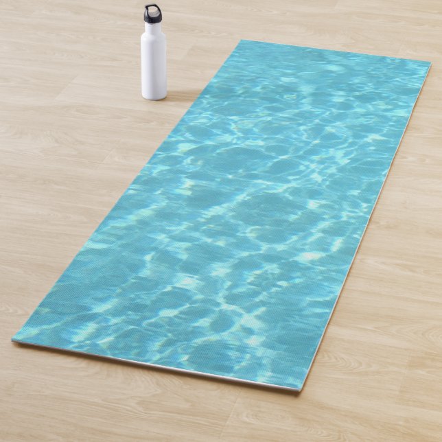 Schwimmbad Wasser Blau grünes Meer Aqua Yogamatte (Beispiel)
