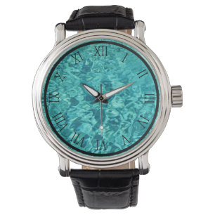 Schwimmbad Wasser große Uhr