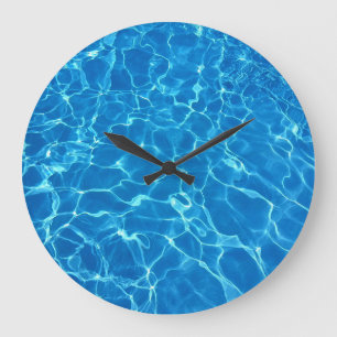 Schwimmbad Wasser Große Wanduhr