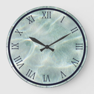 Schwimmbad Wasser Große Wanduhr