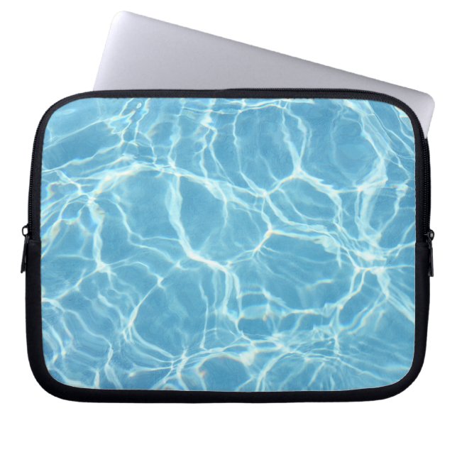 Schwimmbad Wasserklapfschale Laptopschutzhülle (Vorderseite)