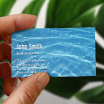 Schwimmbad Water Swim Instructor Business Card Visitenkarte<br><div class="desc">Schwimmbad Wasserschwimmbad Instruktor Business Card.</div>