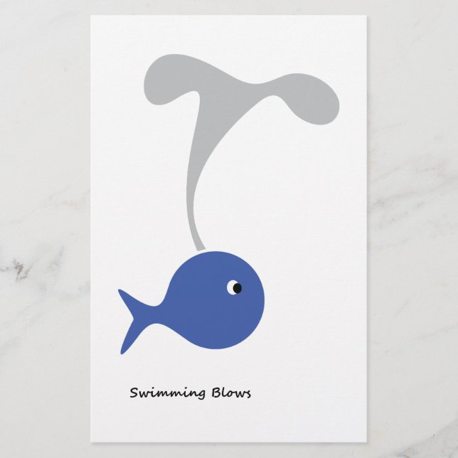 Schwimmbäder cool und einzigartig Design Briefpapier (Vorderseite)