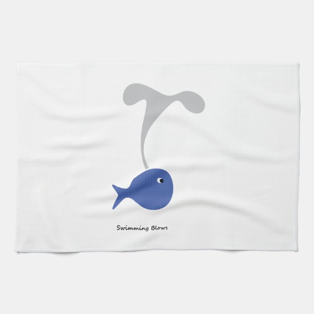 Schwimmbäder cool und einzigartig Design Geschirrtuch (Horizontal)