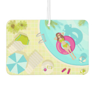 Schwimmbäder in Bikini Sommerstrand Autolufterfrischer