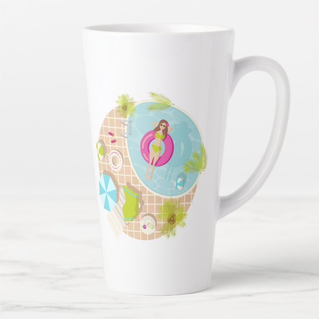 Schwimmbäder in Bikini Sommerstrand Milchtasse (Rechts)