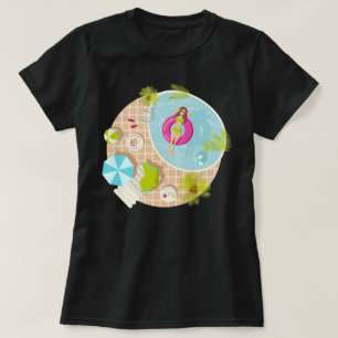 Schwimmbäder in Bikini Sommerstrand T-Shirt
